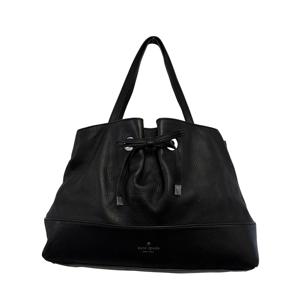 Kate‎ Spade West Valley Maryanne Tote Bag Womens Large Black Leather Bow Purse